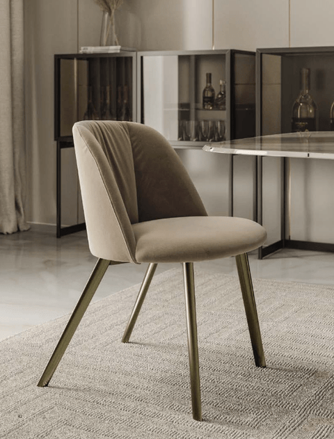 34.93 Agatha Dining Chair with Metal Legs