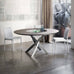 Barone Ring 59" Round Dining Table with Lazy Susan by Bontempi Casa - Trade Source Furniture