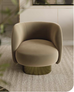 Doris Swivel Armchair - Bontempi