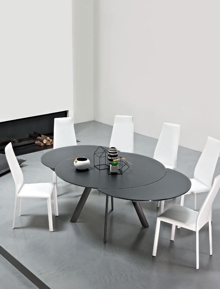 Giro Extendable Round Dining Table by Bontempi Casa
