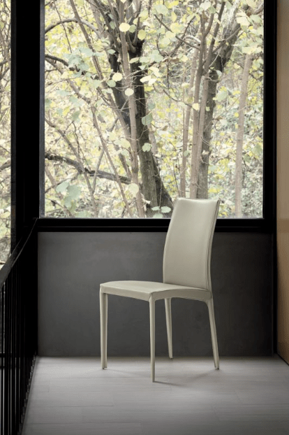 Kefir Hide Leather Dining Chair by Bontempi Casa - Trade Source Furniture