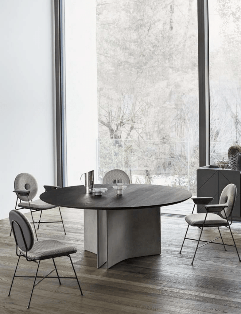 Magnum 59" Round Dining Table by Bontempi Casa - Trade Source Furniture