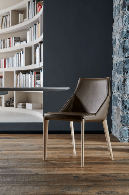 Sally Hide Leather Dining Chairs by Bontempi Casa - Trade Source Furniture