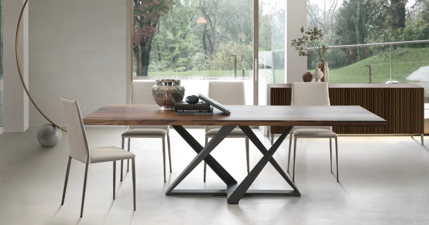 Bontempi Casa Walnut Table