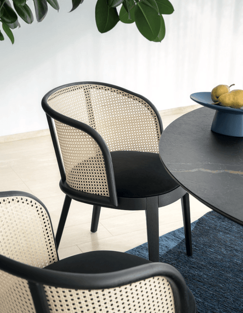 Adel Dining Chair with Woven Back - Trade Source Furniture