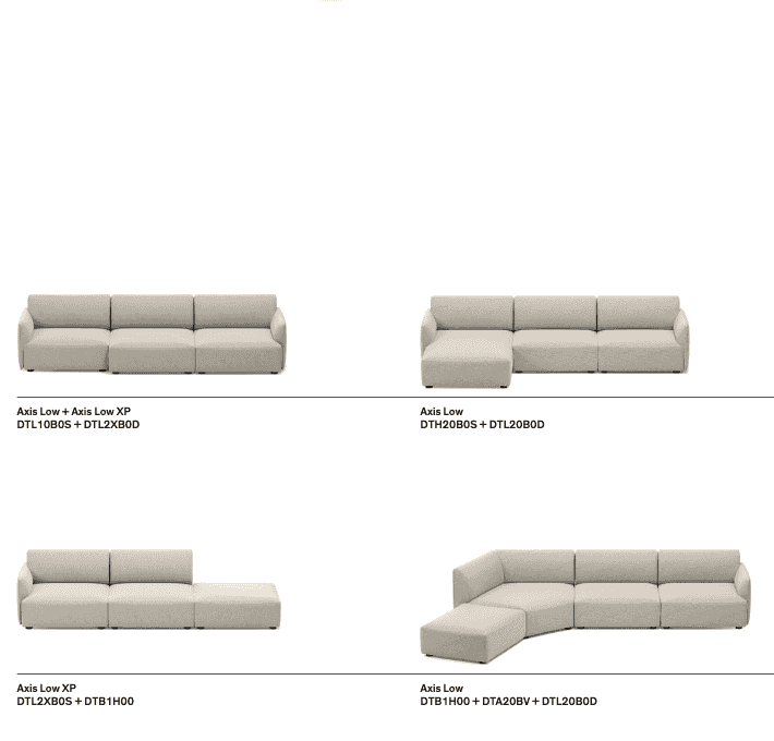 CS3469 Axis Double Sided Sofa with Movable Backrests – Trade