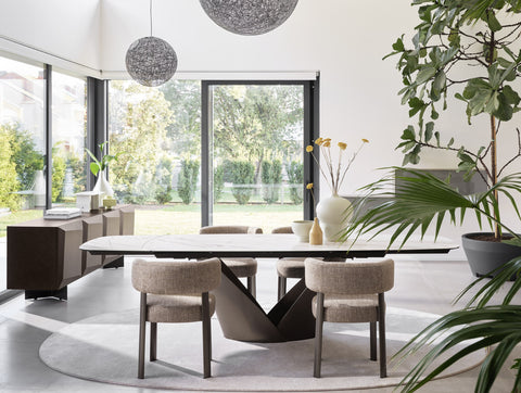 CS4159-S Calla 79" to 116.5" Extending Dining Table - Calligaris