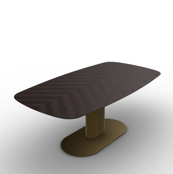 Cameo Wood Dining Table with Rounded Corners - Trade Source Furniture