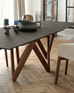 Cartesio Wood Extending Dining Table
