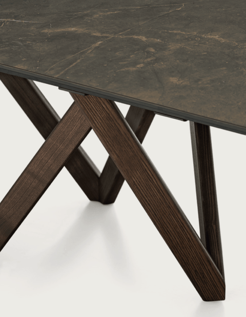 Cartesio Wood Extending Dining Table - Calligaris