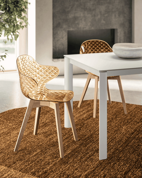 CS1855 St Tropez Chair with Wood Legs - Trade Source Furniture