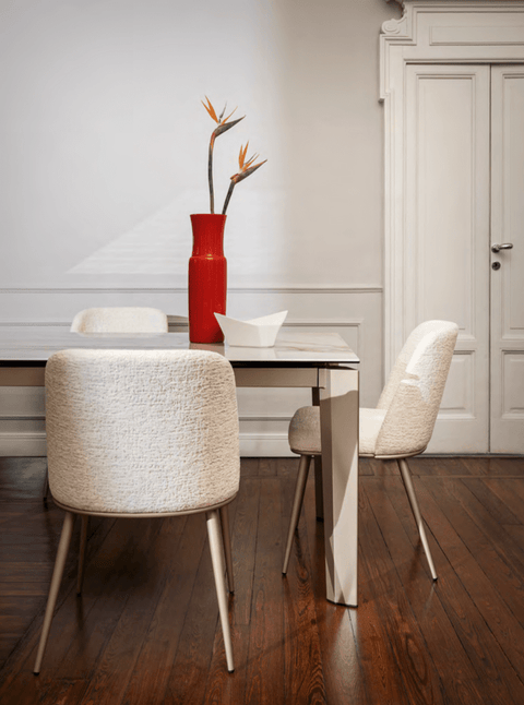 CS1896 Foyer Chair with Metal Legs - Calligaris