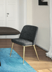 CS1896 Foyer Chair with Metal Legs - Trade Source Furniture