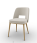 CS1899 Foyer Chair with Wood Legs and Open Back - Trade Source Furniture
