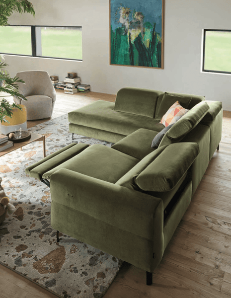 Sage green 2025 reclining sofa