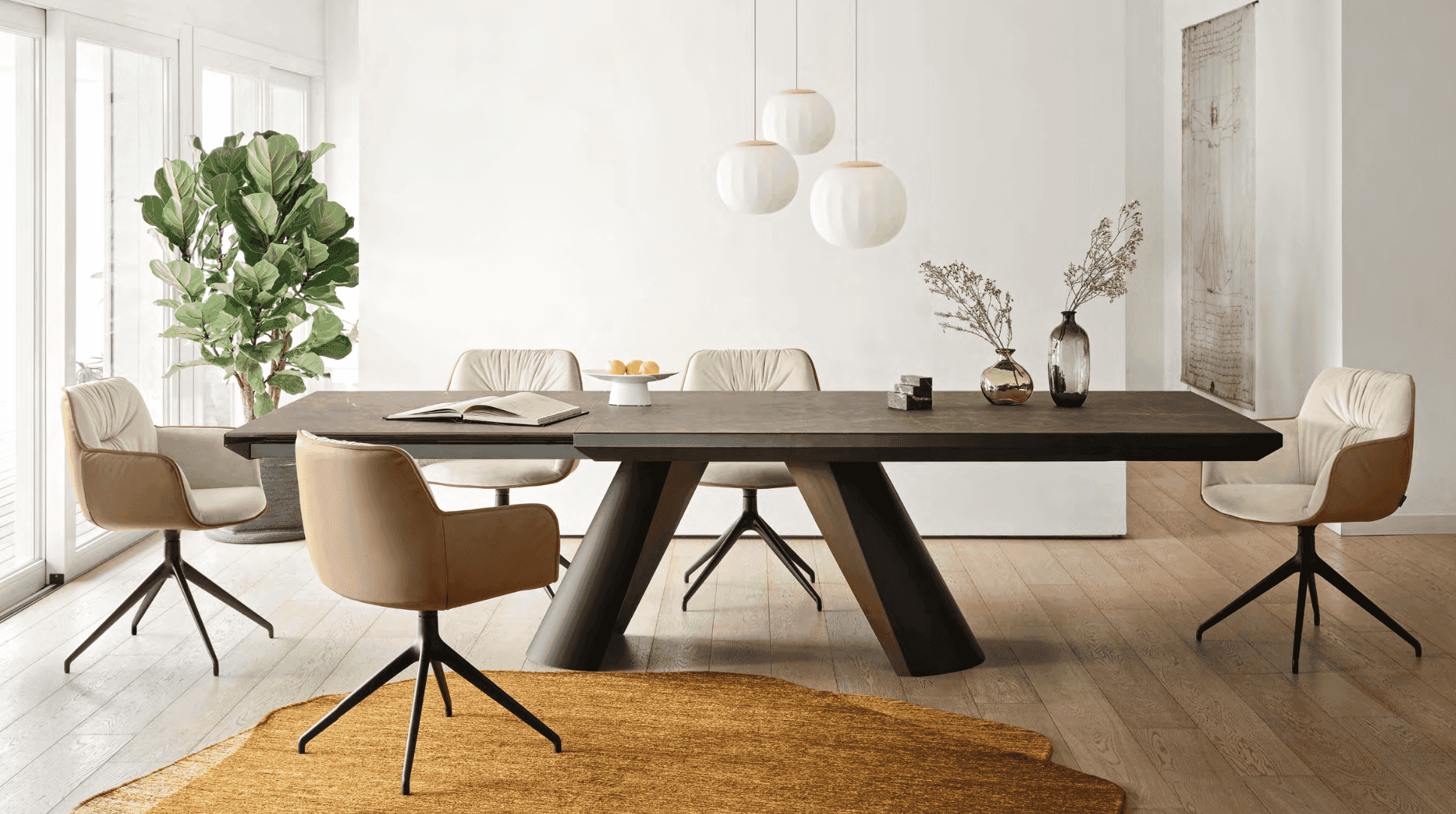 Apian Extension Table Designed by Calligaris Studio – Trade Source