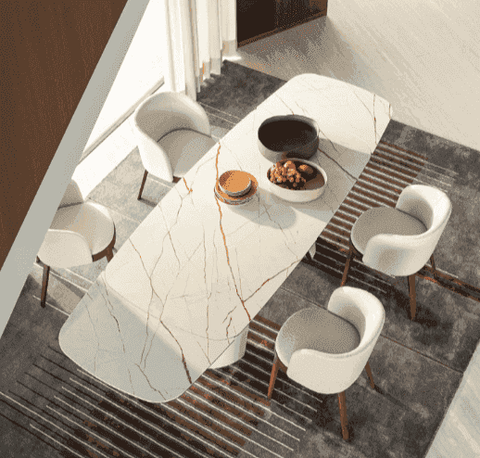 CS4132-S Apian Elliptical Extension Dining Table - Trade Source Furniture