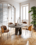 CS4155 Cyclone Round Extending Dining Table