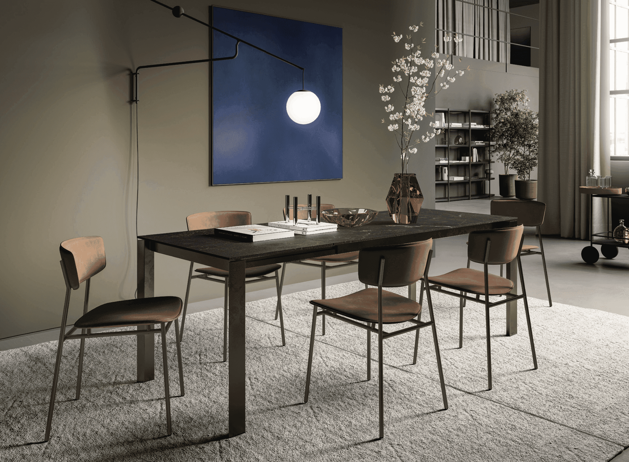 Duca Extendable Dining Table by Calligaris – Trade Source Furniture