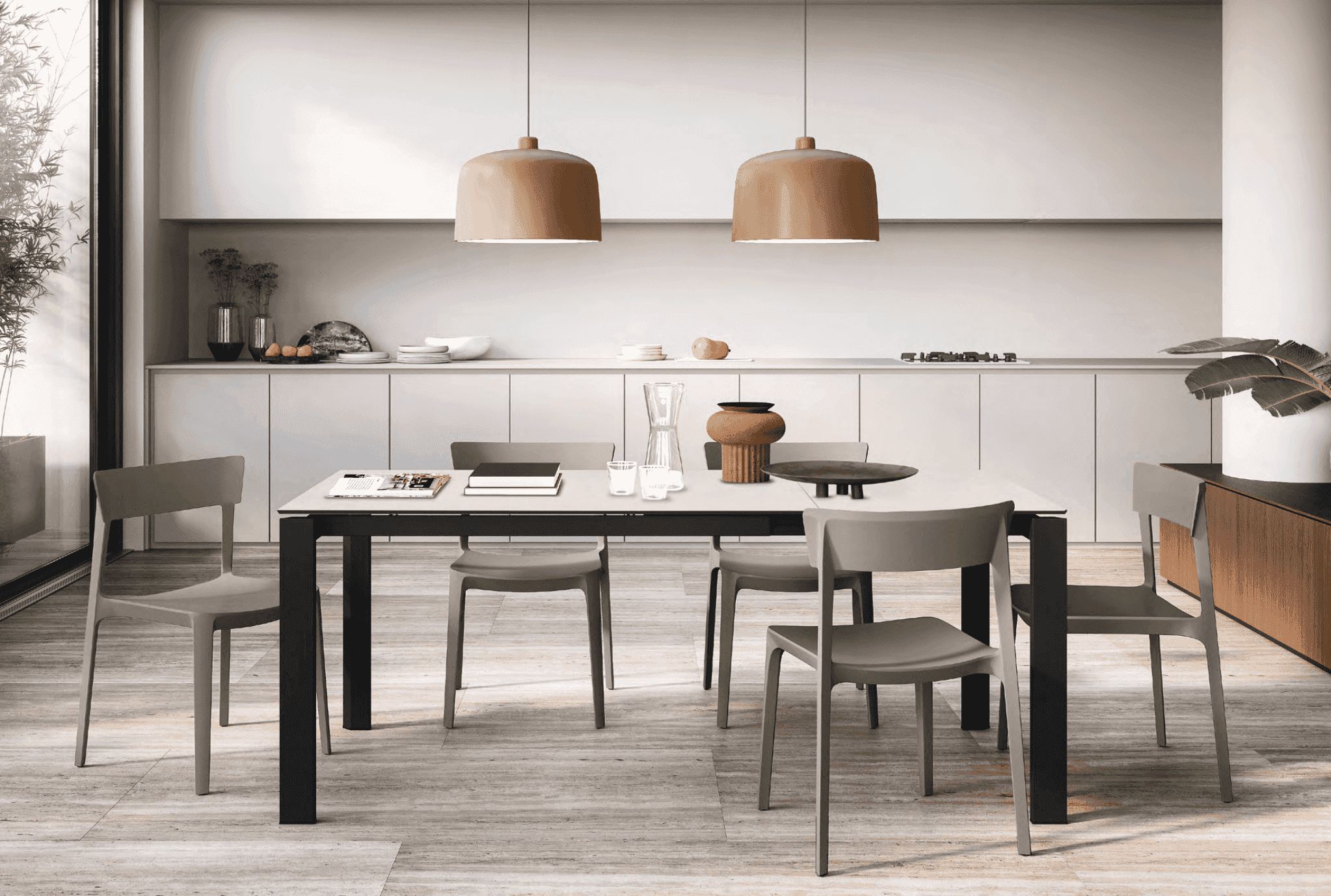 Duca Extendable Dining Table by Calligaris – Trade Source Furniture