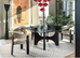CS4168-FSE Nogu Textured Glass 63" Square Dining Table with Rounded Corners