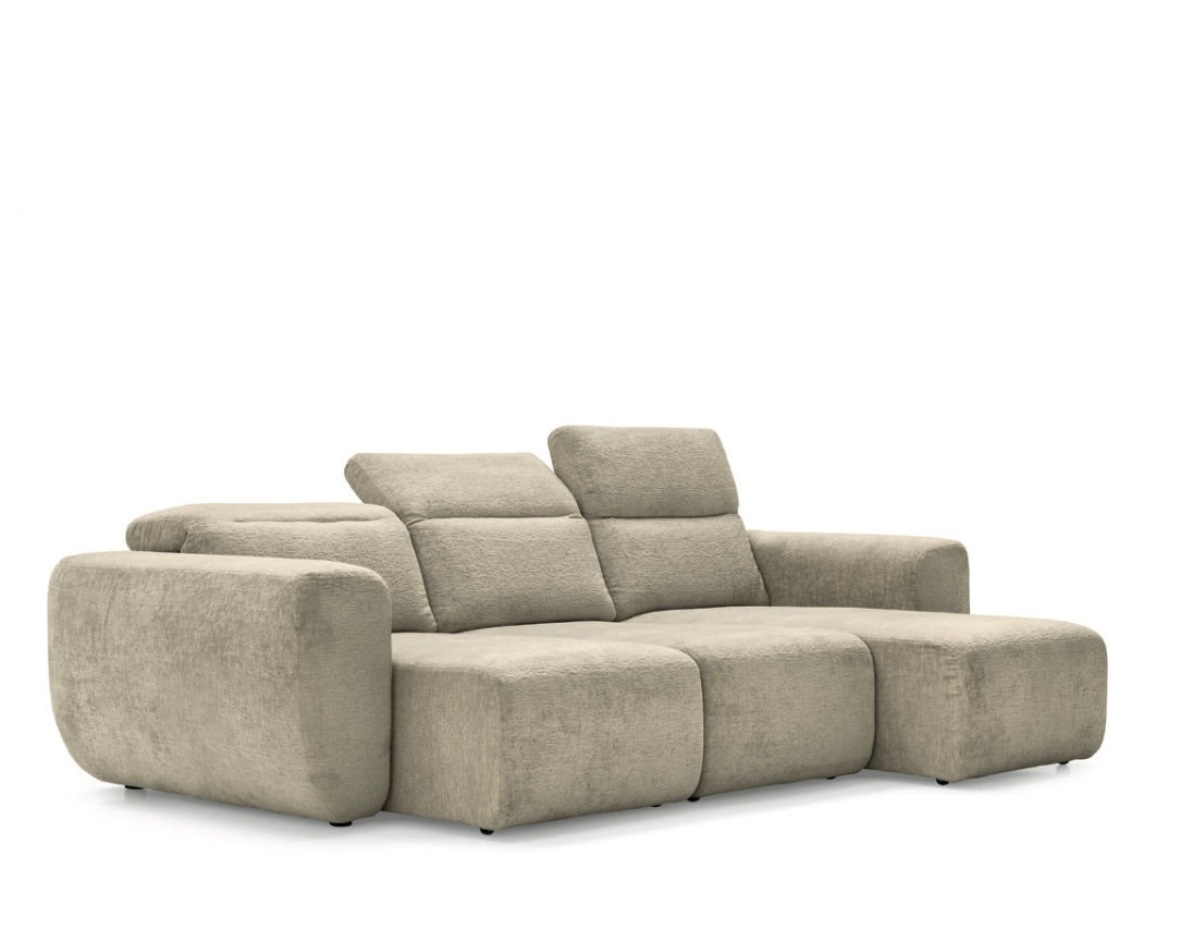 CS3459 Pandora Sofa with Moving Headrests and Pull Out Seats