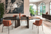 CS4167-SG Riverstone Extending Glass Dining Table