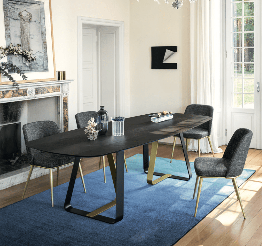 Sunshine Elliptical Wood Dining Table with Rounded Corners - Trade Source Furniture