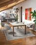 CB4088-R Gate Extension Dining Table - Connubia
