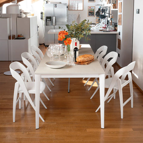 CB4855-RC Artic Extending Console to Dining Table for Small Spaces