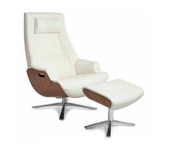Conform Partner Recliner Chair with Ottoman and Quattro Leg - Trade Source Furniture