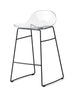 CB2167 Academy TR Counter Stools with Metal Legs - Connubia