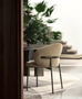 CS2222 Oleandro Dining Chair with Metal Legs