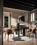 CS2226 Oleandro Dining Chair with Wood Legs
