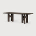 Flow Dining Table in Mahogany Rose Brown