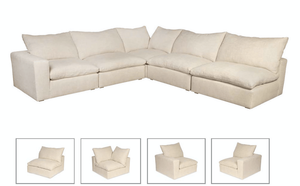 Watson Sectional Sofa by Moss Home - Trade Source Furniture