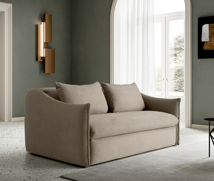 Leather sofa bed clearance sale