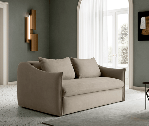 Nicoline Aurora Leather Fold Out Sofa Bed - Trade Source Furniture