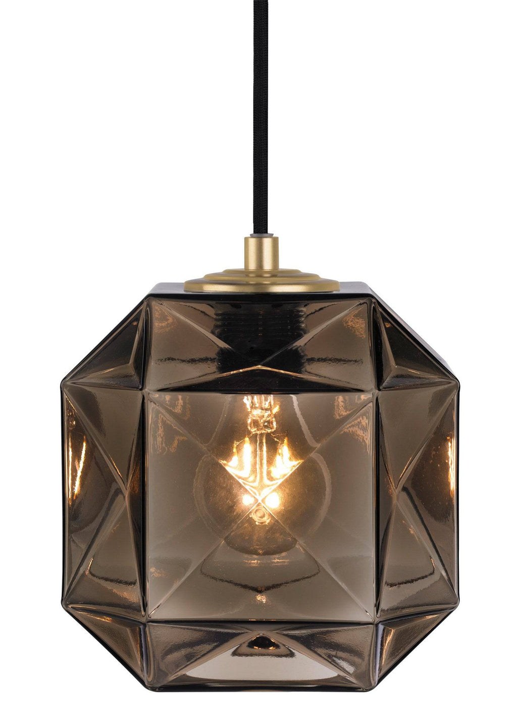 Mimo Cube with Brass Pendant Light - Trade Source Furniture