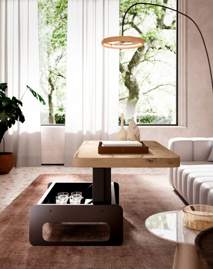 Bell Lift Up Top Coffee Table - Ozzio Italia