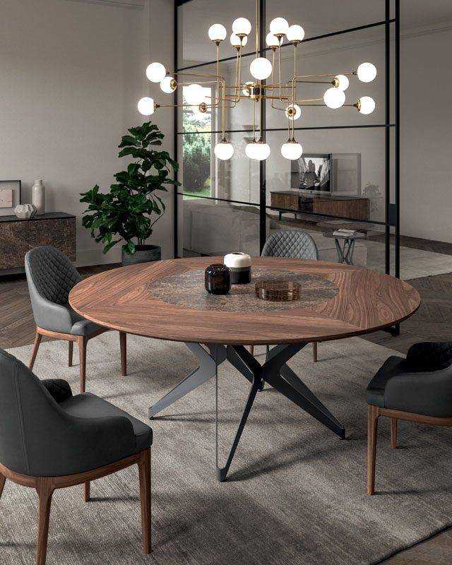 Round Riding Table Rotating Round Table Wholesale Modern Home Dinig Room Furniture Rock