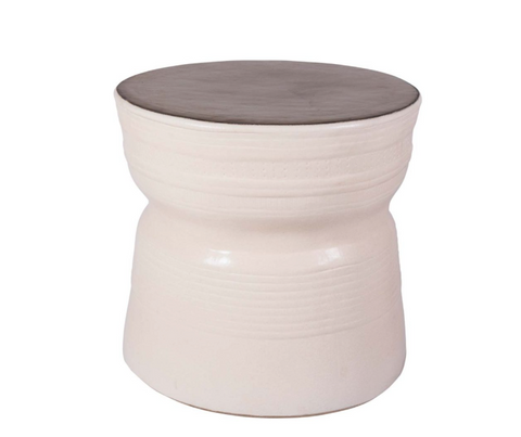 Ancaris Ring Ceramic Accent Table - Seasonal Living