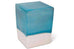 Pair of 2 Glaze Ceramic Square Cubes - Trade Source Furniture