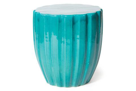 Scallop Ceramic Stool - Trade Source Furniture