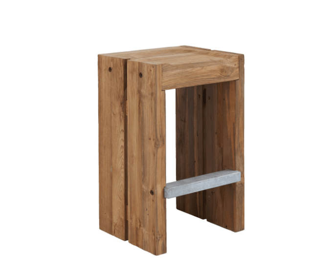 Set of 2 Teak Solo Barstools - Trade Source Furniture