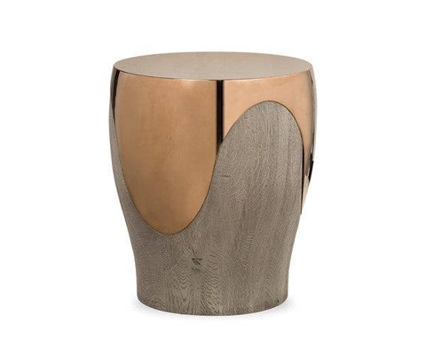 Bessie Rose Gold Side Table - Trade Source Furniture