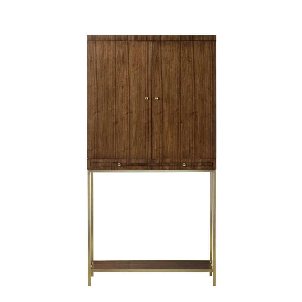 Copeland Bar Cabinet With Light - Trade Source Furniture
