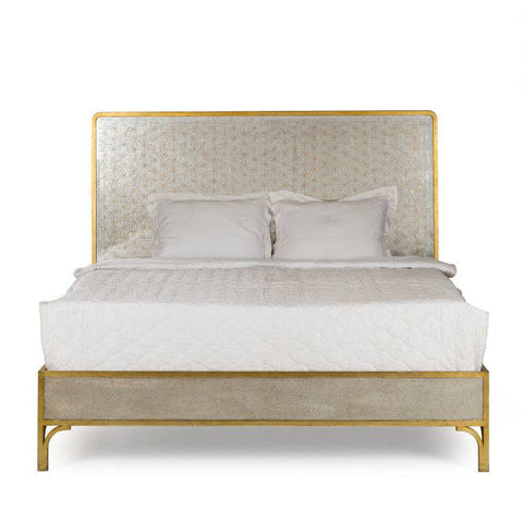 Gilded Star Mirror King Bed - Trade Source Furniture