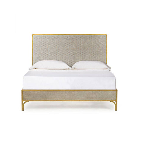 Gilded Star Mirror Queen Bed - Trade Source Furniture