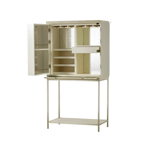 Melissa Bar Cabinet With Light - Trade Source Furniture